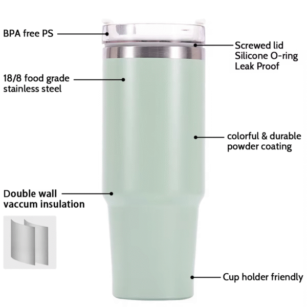40oz stainless steel tumbler