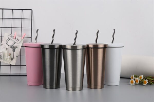 G33 24oz Coffee Tumbler With Double Lids and Straw - Image 5