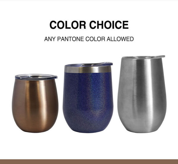 G25 Custom Egg Shape 12oz Stainless Steel Coffee Mug - Image 6