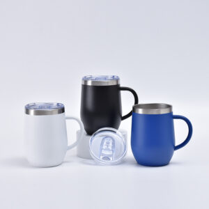 G24 Custom Egg Shape Insulated Vacuum Mug with handle