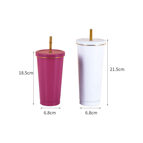G33 24oz Coffee Tumbler With Double Lids and Straw - Image 3