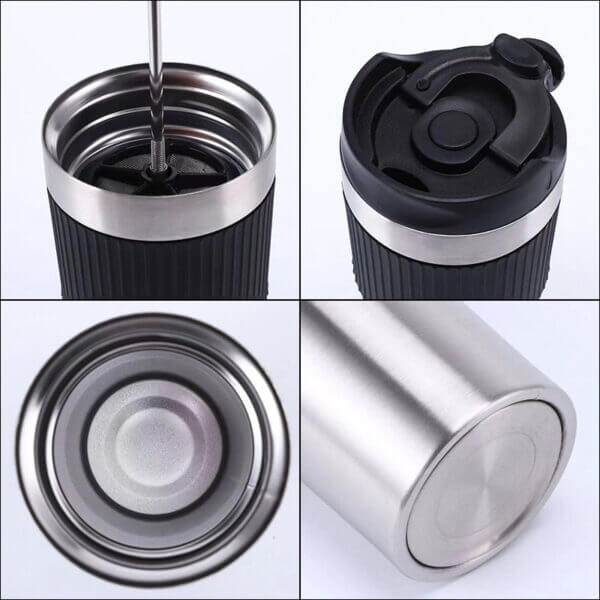 G42 16oz Stainless Steel French Press Coffee Mug - Image 6