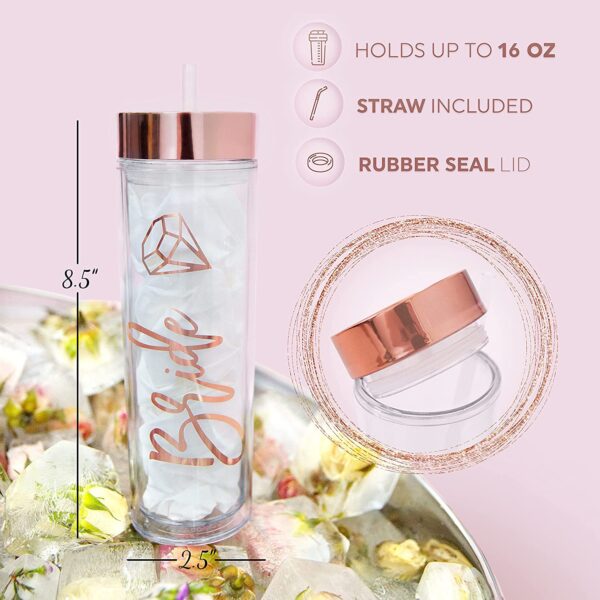 G19 Custom 16oz Party Clear Skinny Tumbler - Image 2