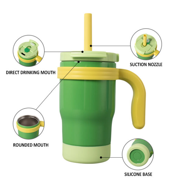 G37 Custom 14oz Kids Stainless Steel Tumbler with Straw - Image 4