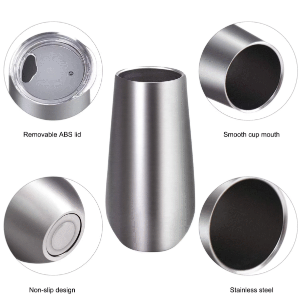 G41 6oz Double Wall Egg Shape Tumblers - Image 2