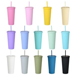 G14 32OZ Large Capacity Double-layer Plastic Cup