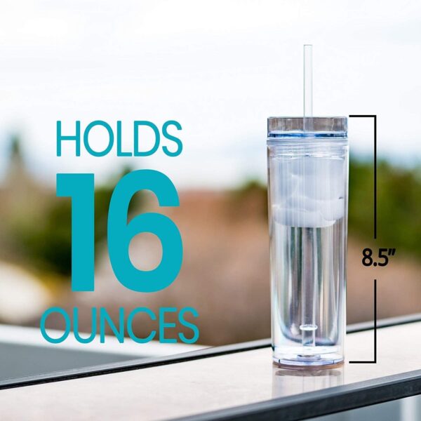 G19 Custom 16oz Party Clear Skinny Tumbler - Image 6