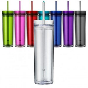 G19 Custom 16oz Party Clear Skinny Tumbler