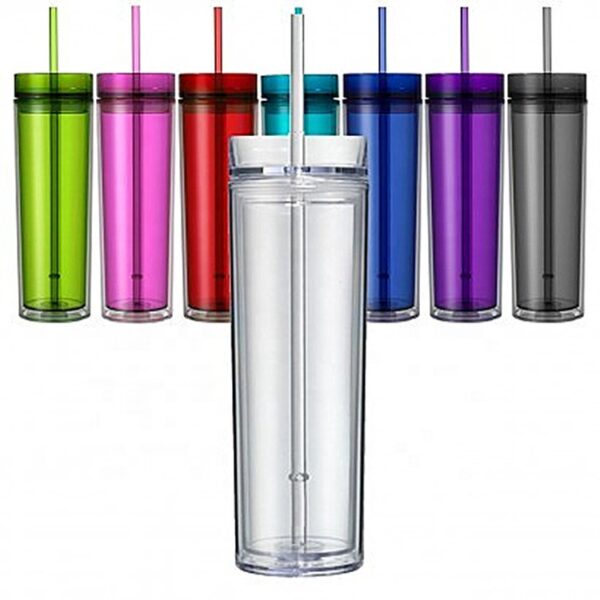 G19 Custom 16oz Party Clear Skinny Tumbler
