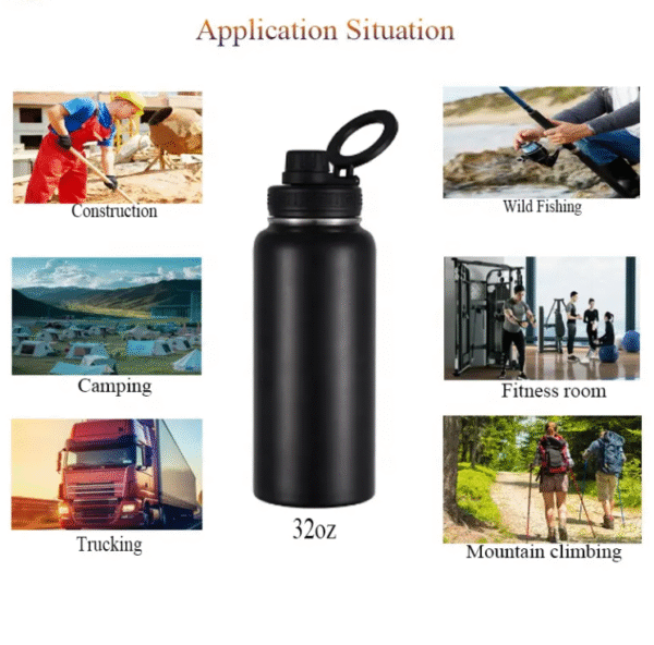G38 insulated Magnetic Water Bottle with Phone Holder - Image 4