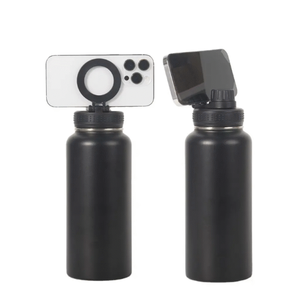G38 insulated Magnetic Water Bottle with Phone Holder