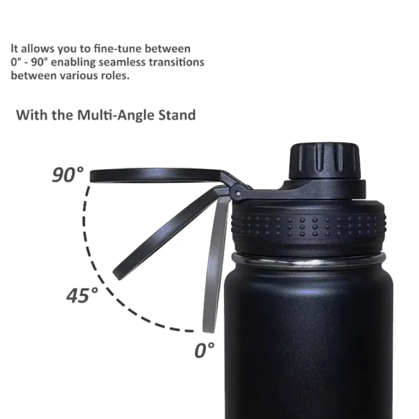 G38 insulated Magnetic Water Bottle with Phone Holder - Image 5