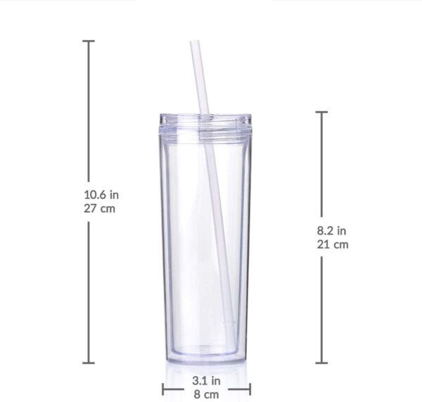 G19 Custom 16oz Party Clear Skinny Tumbler - Image 7