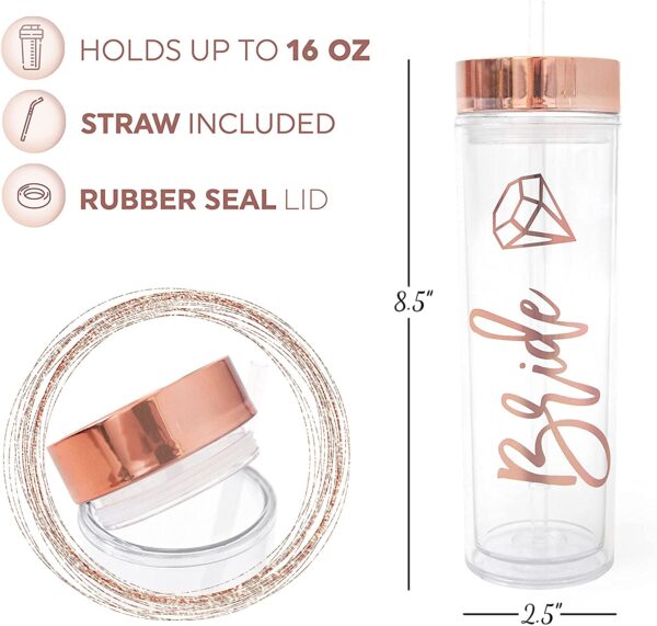 G19 Custom 16oz Party Clear Skinny Tumbler - Image 3