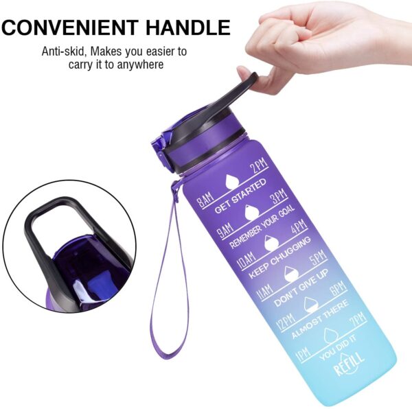 G17 Plastic 32OZ Tritan Motivational Sports Water Bottles- - Image 6