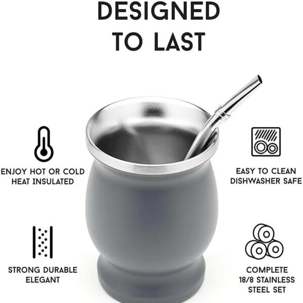 G22 Custom 8oz 304 Stainless Steel Gourd Mate Cup - Image 7