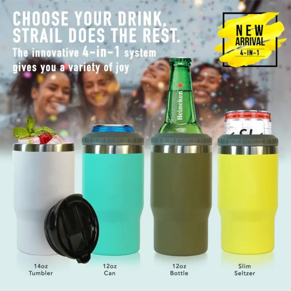 G65 Custom 14oz 4 in 1 Beer Can Cooler - Image 2