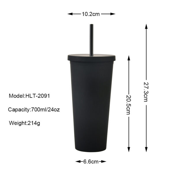 G14 32OZ Large Capacity Double-layer Plastic Cup - Image 5