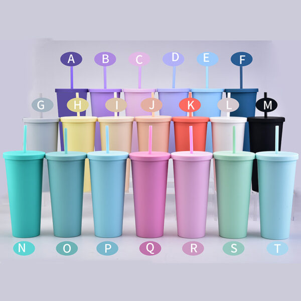 G14 32OZ Large Capacity Double-layer Plastic Cup - Image 6