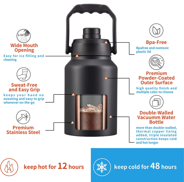G52 Leakproof 64oz 128oz Jug Water Bottle - Image 4