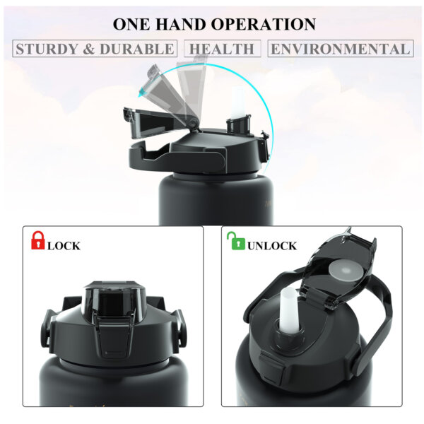 G50 Reusable Travel 3 in 1 Set Water Bottle - Image 3