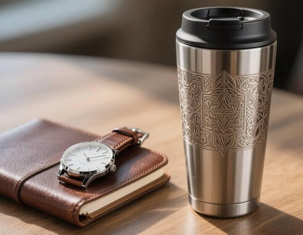 stainless steel mug